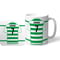 Personalised 'Back of Shirt' Mug & Coaster Set for Celtic supporters - 11oz Ceramic Mug