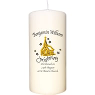 Personalised Church Christening Candle