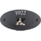 Personalised Collie Dog Motif Oval Slate House Sign Plaque 25x13cm
