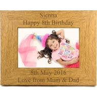 Personalised Engraved Landscape Wooden Photo Frame