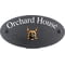 Personalised Belgian Malinois Dog Motif Oval Slate House Sign Plaque 25x13cm
