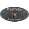 Personalised Belgian Malinois Dog Motif Oval Slate House Sign Plaque 25x13cm