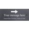 Personalised Engraved Slate Plaque Sign - Arrow Motif with wall fixings - 25x10cm