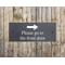 Personalised Engraved Slate Plaque Sign - Arrow Motif with wall fixings - 25x10cm