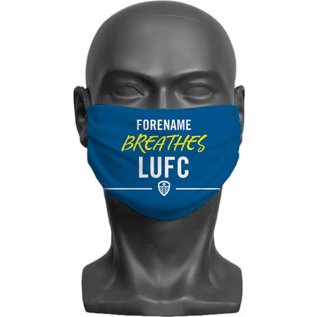 Personalised Leeds United FC Breathes Adult Face Mask