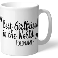 Personalised Swansea City Best Girlfriend In The World Mug