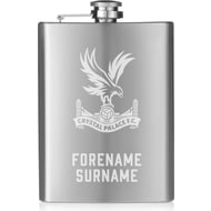 Personalised Crystal Palace FC Crest Hip Flask