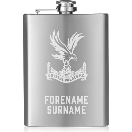 Personalised Crystal Palace FC Crest Hip Flask