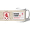 Personalised Middlesbrough FC Riverside Stadium Street Sign Mug