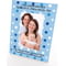 Personalised Blue Polka Dot 4x6" Wooden Portrait Photo Frame