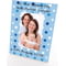 Personalised Blue Polka Dot 4x6" Wooden Portrait Photo Frame
