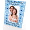 Personalised Blue Polka Dot 4x6" Wooden Portrait Photo Frame