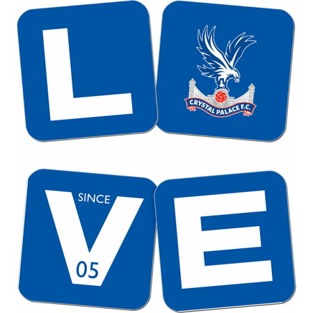 Personalised Crystal Palace FC Love Coasters (x4)