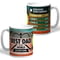 Personalised Best Dad In The World Tennis 11oz Ceramic Mug 