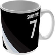 Personalised Derby County Colour Stripe Ceramic Mug