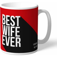 Personalised Manchester United Best Wife Ever Mug