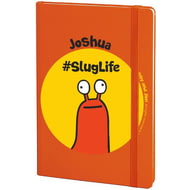 Personalised #SlugLife Orange Notebook
