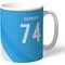 Personalised Manchester City FC Stripe Mug