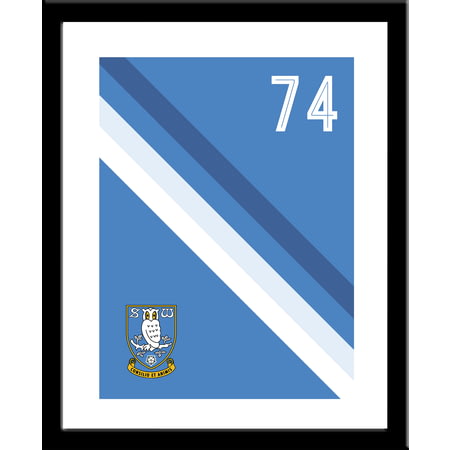 Personalised Sheffield Wednesday Stripe Framed Print