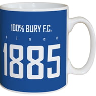 Personalised Bury FC 100 Percent Mug