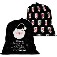 Personalised Fulham FC Merry Christmas Large Fabric Santa Sack