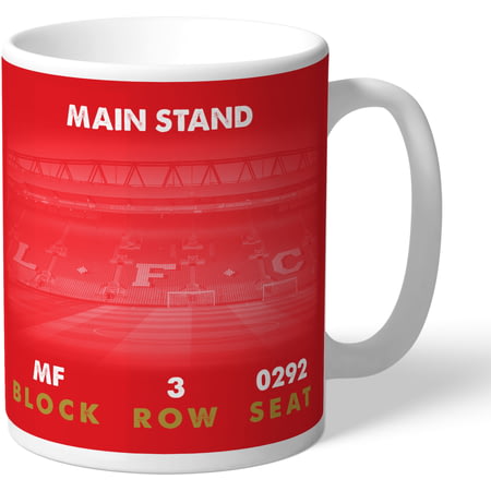 Personalised Liverpool FC My Seat In Anfield Mug