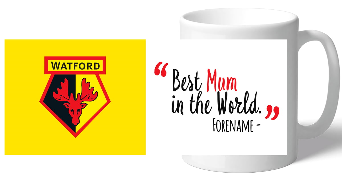 Personalised Watford Best Mum In The World Mug from Go Find A Gift