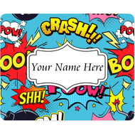 Personalised Comic Book Design Mouse Mat