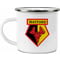 Personalised Watford FC Back Of Shirt Enamel Camping Mug