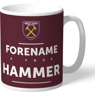 Personalised West Ham United True Hammer Mug