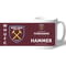 Personalised West Ham United True Hammer 11oz Ceramic Mug