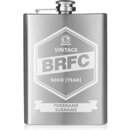 Personalised Blackburn Rovers FC Vintage Hip Flask
