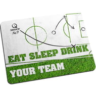 Personalised Eat Sleep Drink Football Mouse Mat