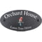 Personalised Parrot Bird Motif Oval Slate House Sign Plaque 25x13cm