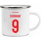 Personalised Aberdeen FC Back Of Shirt Enamel Camping Mug