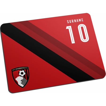 Personalised AFC Bournemouth Stripe Mouse Mat