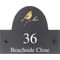 Personalised Flamecrest Bird Motif Slate House Name or Number Plaque/Sign - 25x20cm