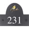 Personalised Flamecrest Bird Motif Slate House Name or Number Plaque/Sign - 25x20cm