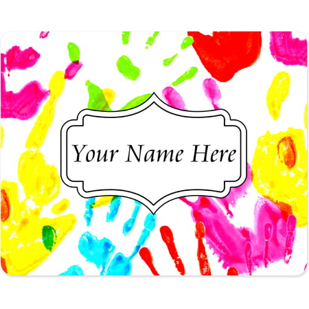 Personalised Kids Hand Paint Pattern Mouse Mat