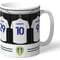 Personalised Leeds United FC Dressing Room Shirts Mug
