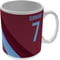 Personalised West Ham United Colour Stripe Ceramic Mug