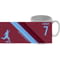 Personalised West Ham United Colour Stripe Ceramic Mug
