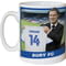 Personalised Bury FC Manager Mug