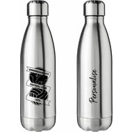 Personalised Birmingham City FC Crest Silver Insulated Water Bottle