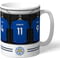 Personalised Leicester City FC Dressing Room Shirts Mug