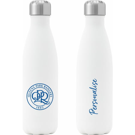 Personalised Queens Park Rangers FC Crest Insulated Water Bottle - White