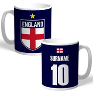 Personalised England World Cup Navy Mug