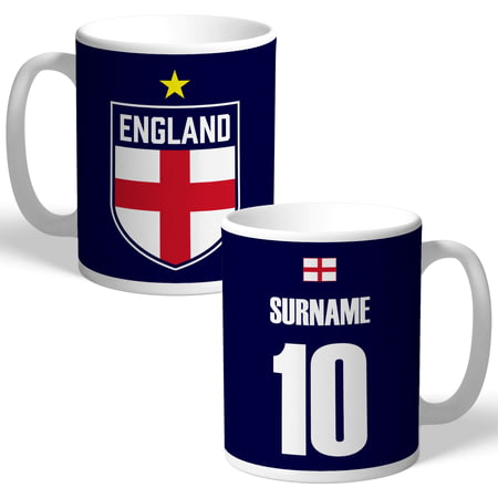 Personalised England World Cup Navy Mug