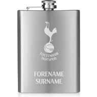 Personalised Tottenham Hotspur FC Crest Hip Flask