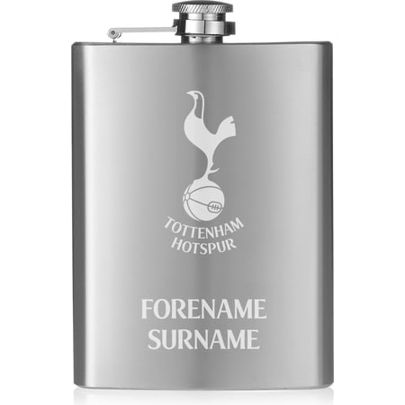 Personalised Tottenham Hotspur FC Crest Hip Flask